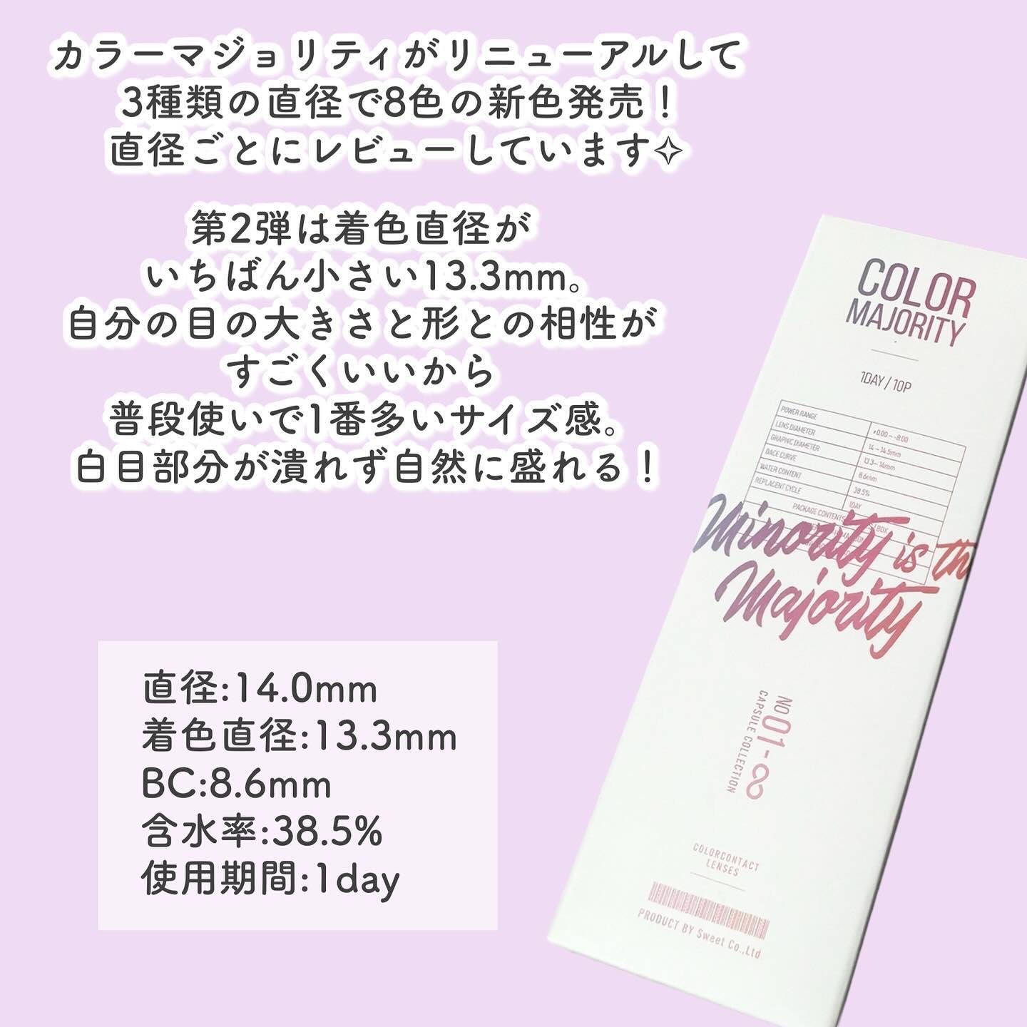 カラーマジョリティー/カラーマジョリティー/カラーコンタクトレンズを使ったクチコミ（2枚目）