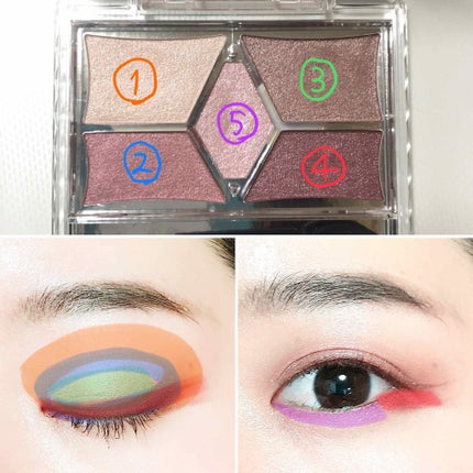 【旧品】パーフェクトスタイリストアイズ/キャンメイク/アイシャドウパレットを使ったクチコミ(2枚目)