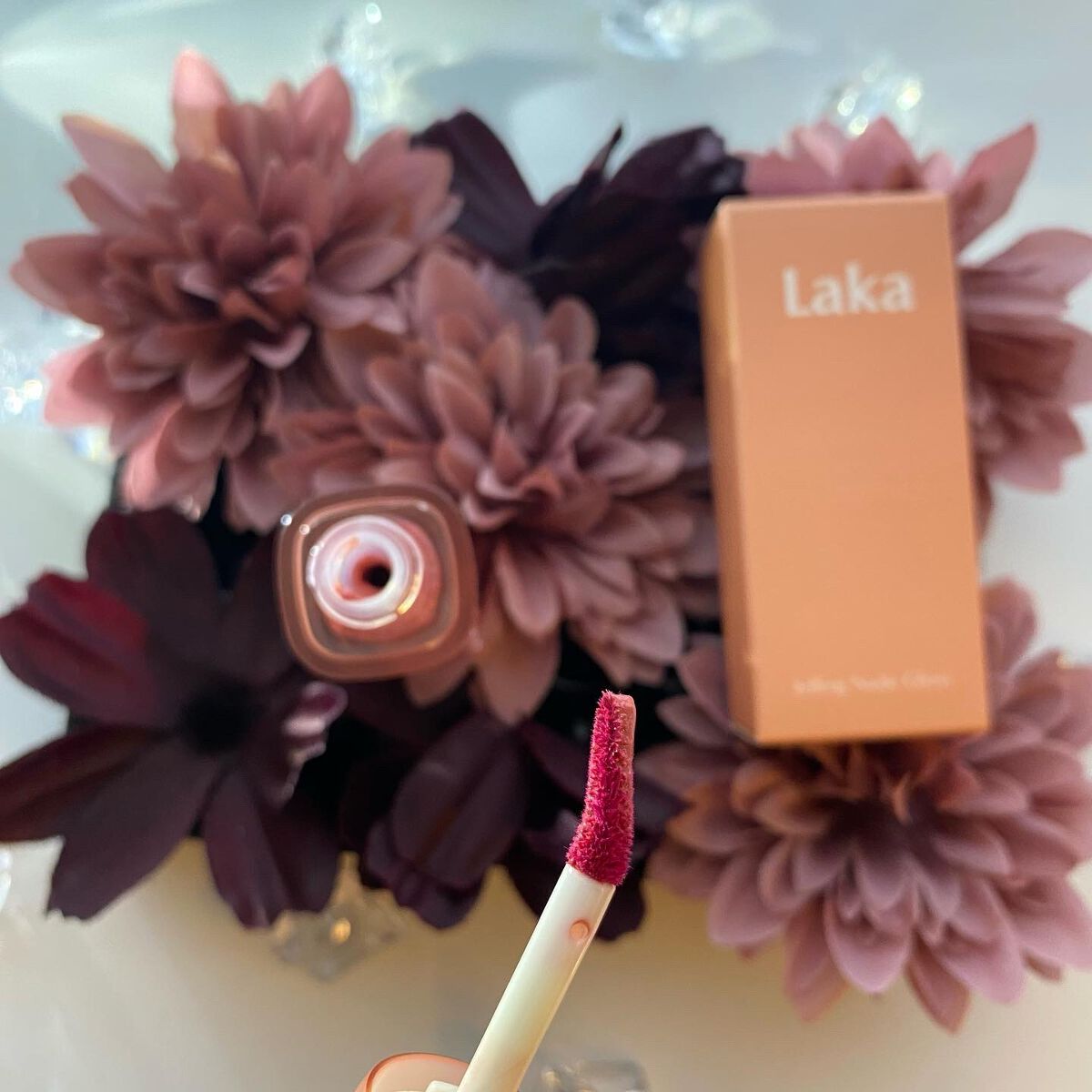 ジェリーイングヌードグロス/Laka/リップグロスを使ったクチコミ（2枚目）