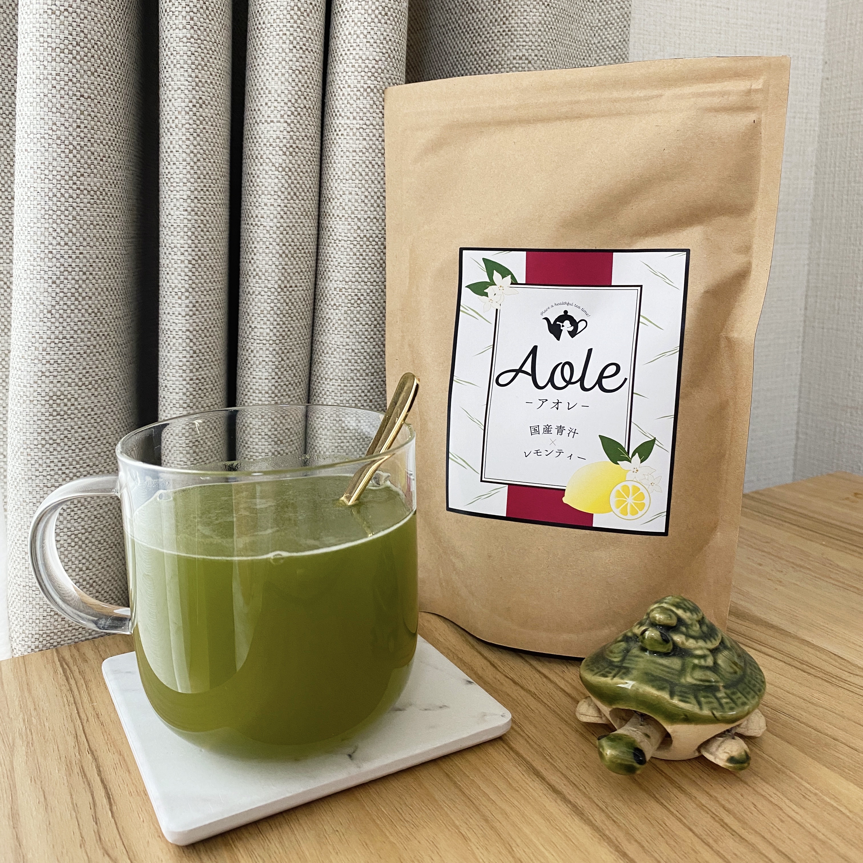 Aole 国産青汁レモンティー/Aole/青汁を使ったクチコミ（1枚目）