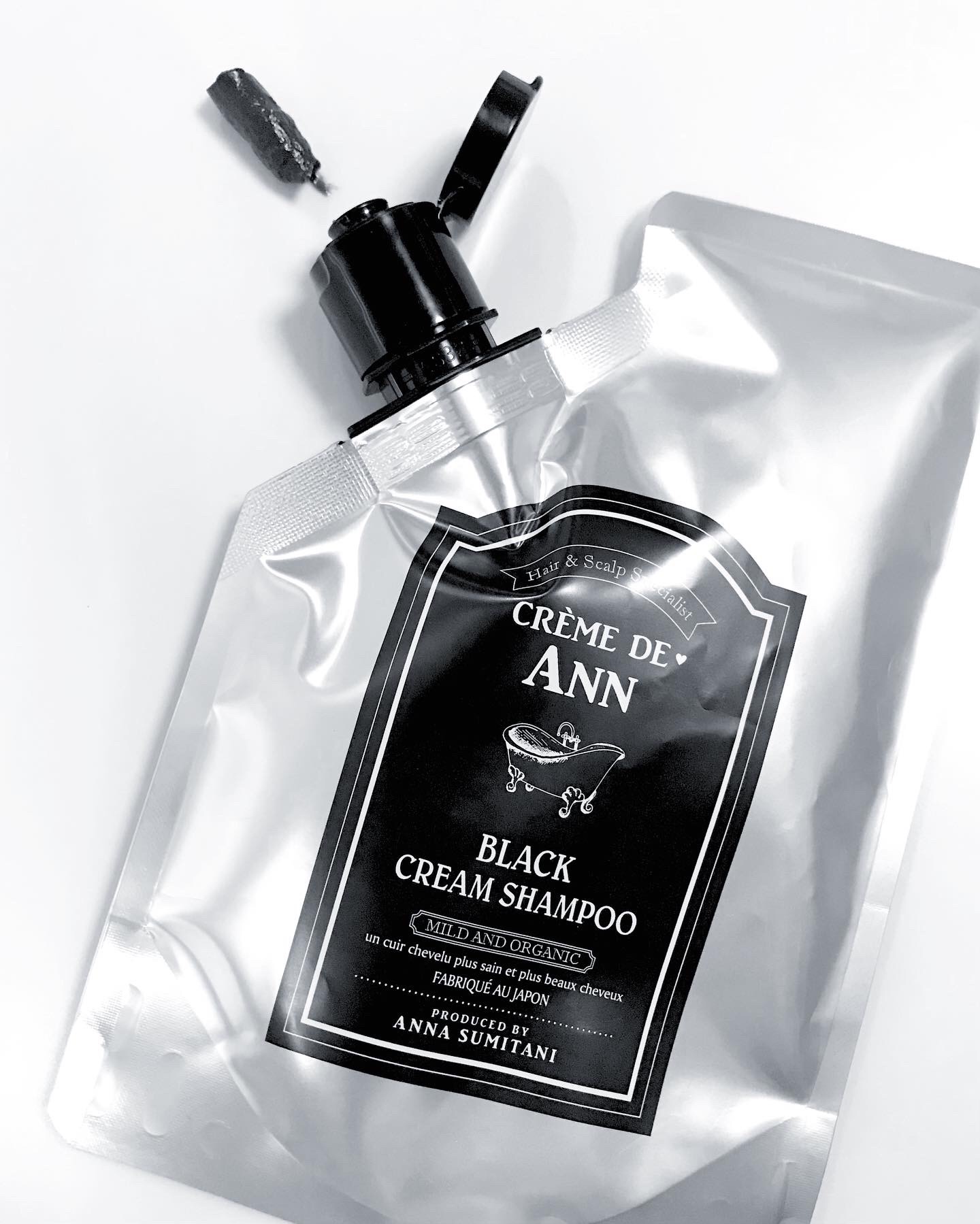 ブラッククリームシャンプー/creme de Ann/市販シャンプーを使ったクチコミ（3枚目）