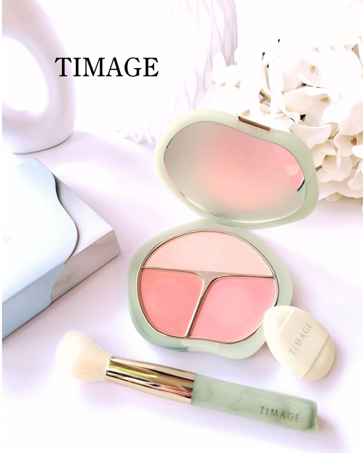TIMAGE  3色チークパレット/TIMAGE/パウダーチークを使ったクチコミ（1枚目）