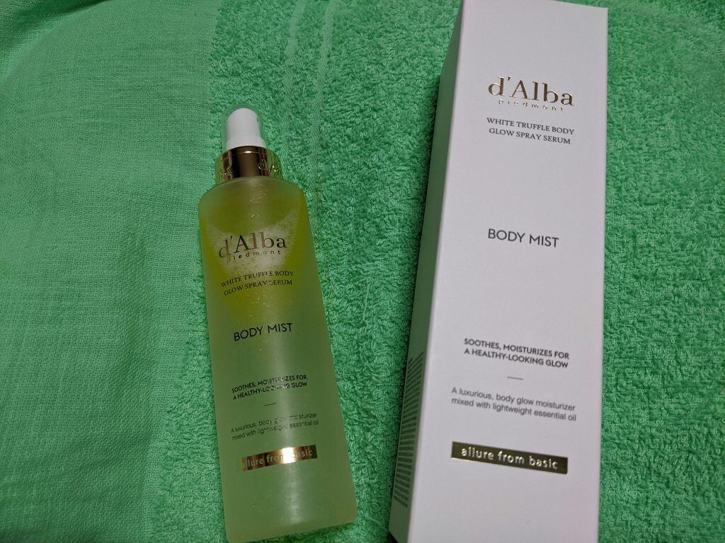 ホワイトトリュフアロマティックボディミストセラム/ダルバ/ボディオイルを使ったクチコミ(1枚目)