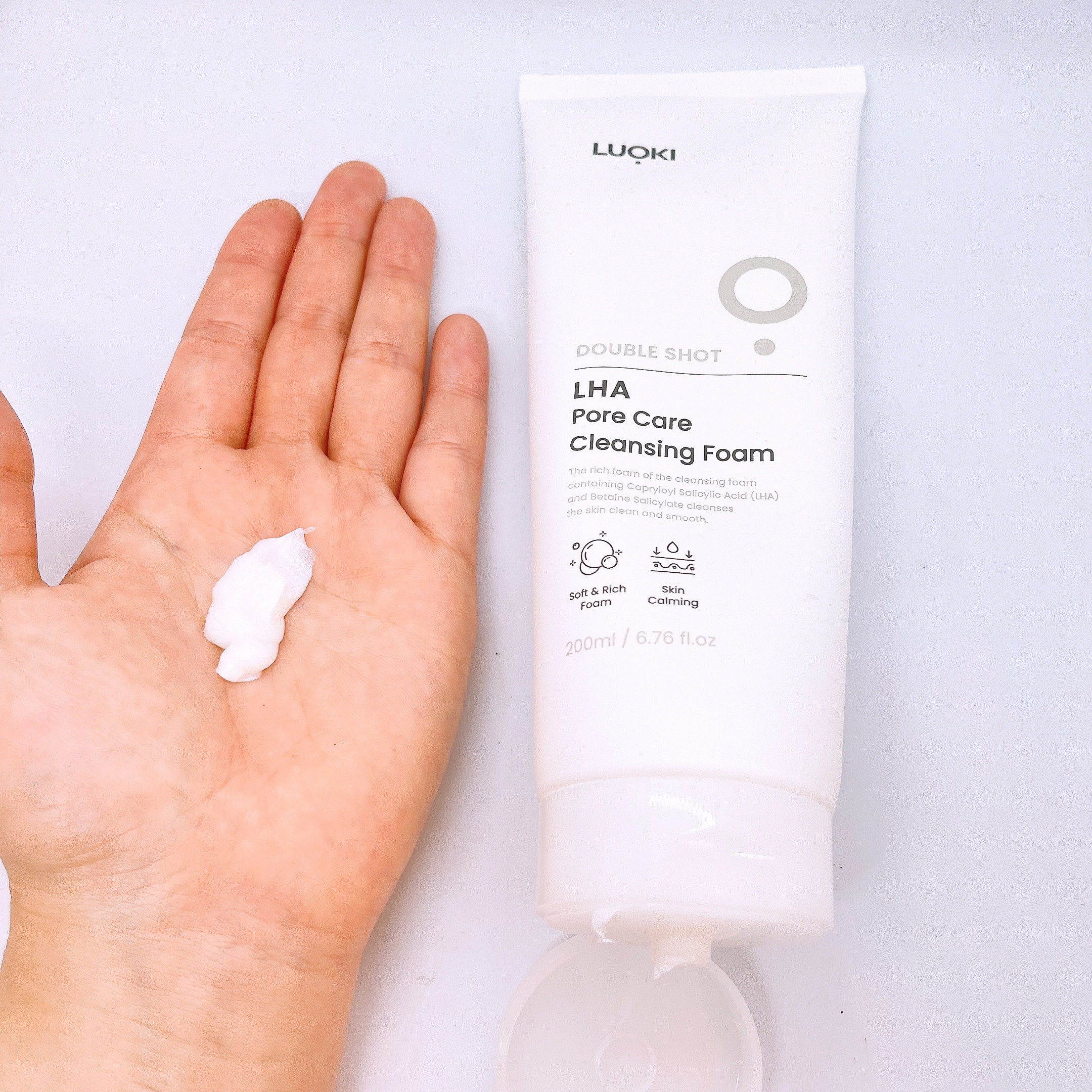 ダブルショットLHA毛穴ケアクレンジングフォーム /LUOKI/クレンジングクリームを使ったクチコミ（2枚目）