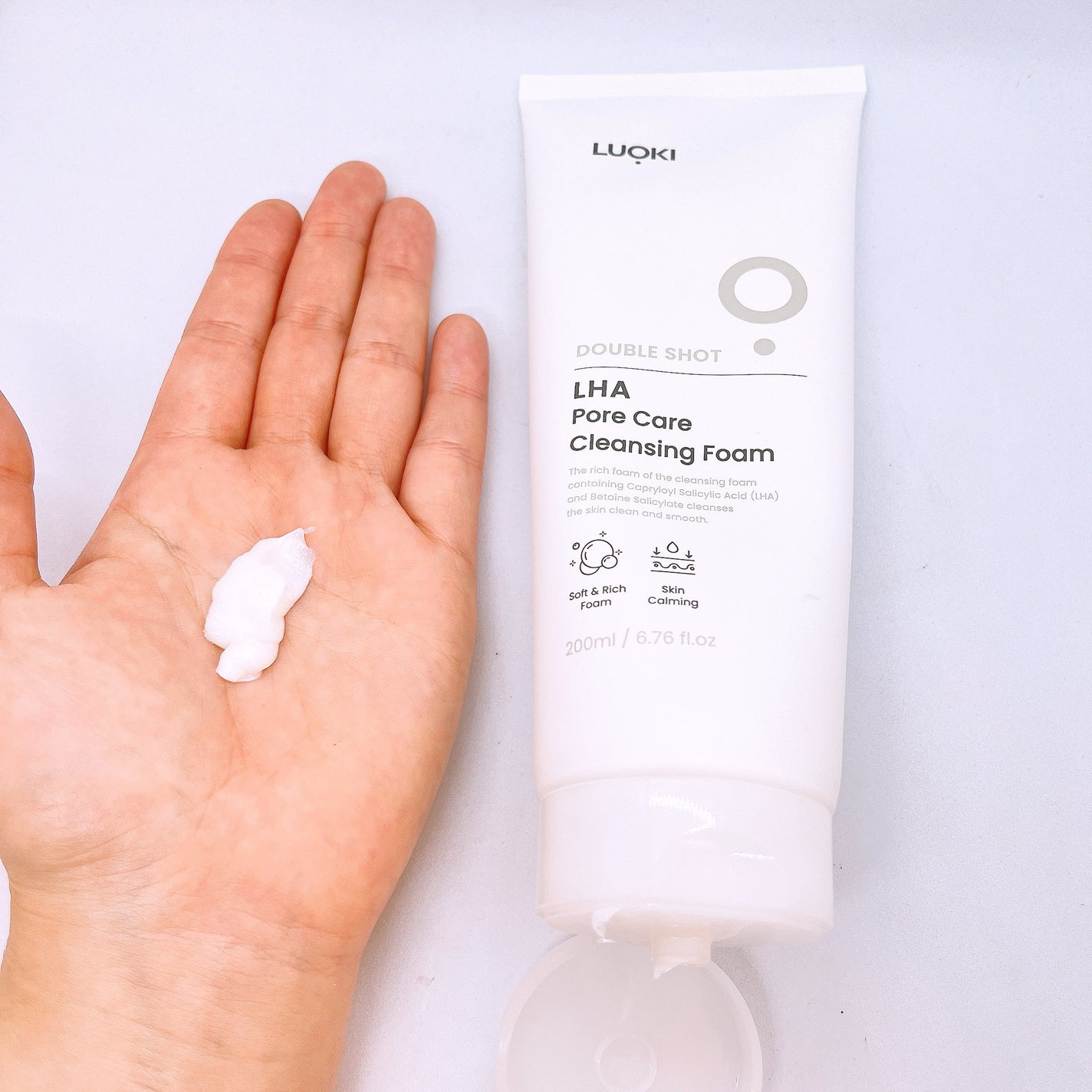 ダブルショットLHA毛穴ケアクレンジングフォーム /LUOKI/クレンジングクリームを使ったクチコミ(2枚目)