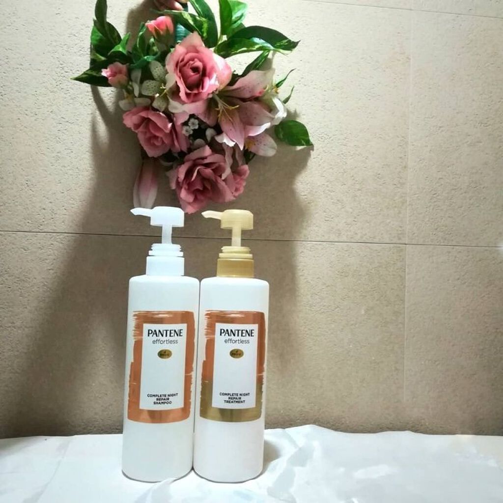パンテーン エフォートレス コンプリートナイト リペアー シャンプー/トリートメント/パンテーン/市販シャンプーを使ったクチコミ(1枚目)