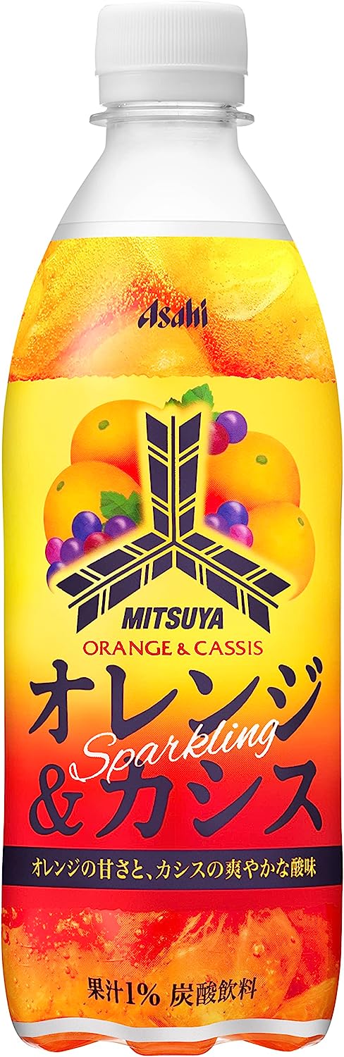 アサヒ飲料 三ツ矢 オレンジ&カシススパークリング