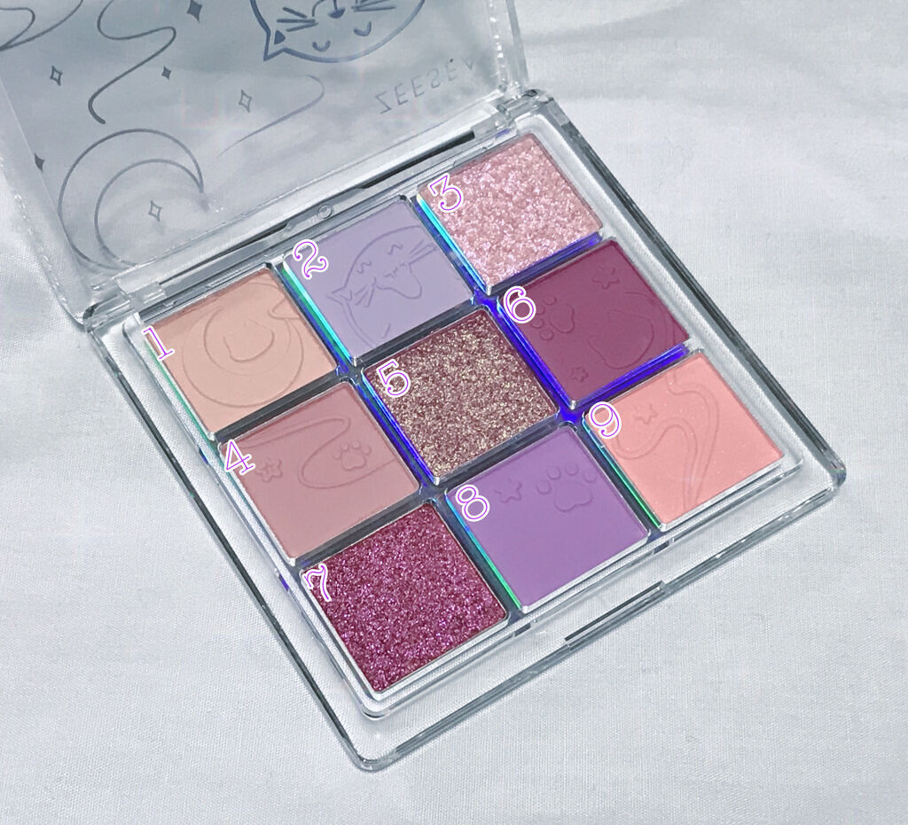 クォーツ 9色アイシャドウパレット(ドリームランドアイシャドウ)/ZEESEA/アイシャドウパレットを使ったクチコミ（2枚目）