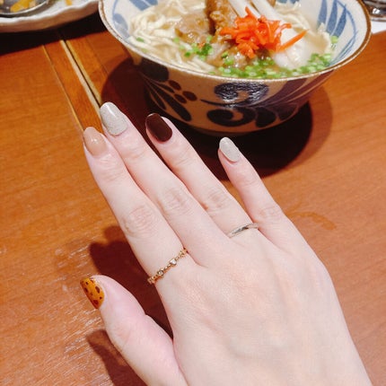 セミキュアジェルネイル(ハンド)/ohora/ネイルシールを使ったクチコミ(3枚目)