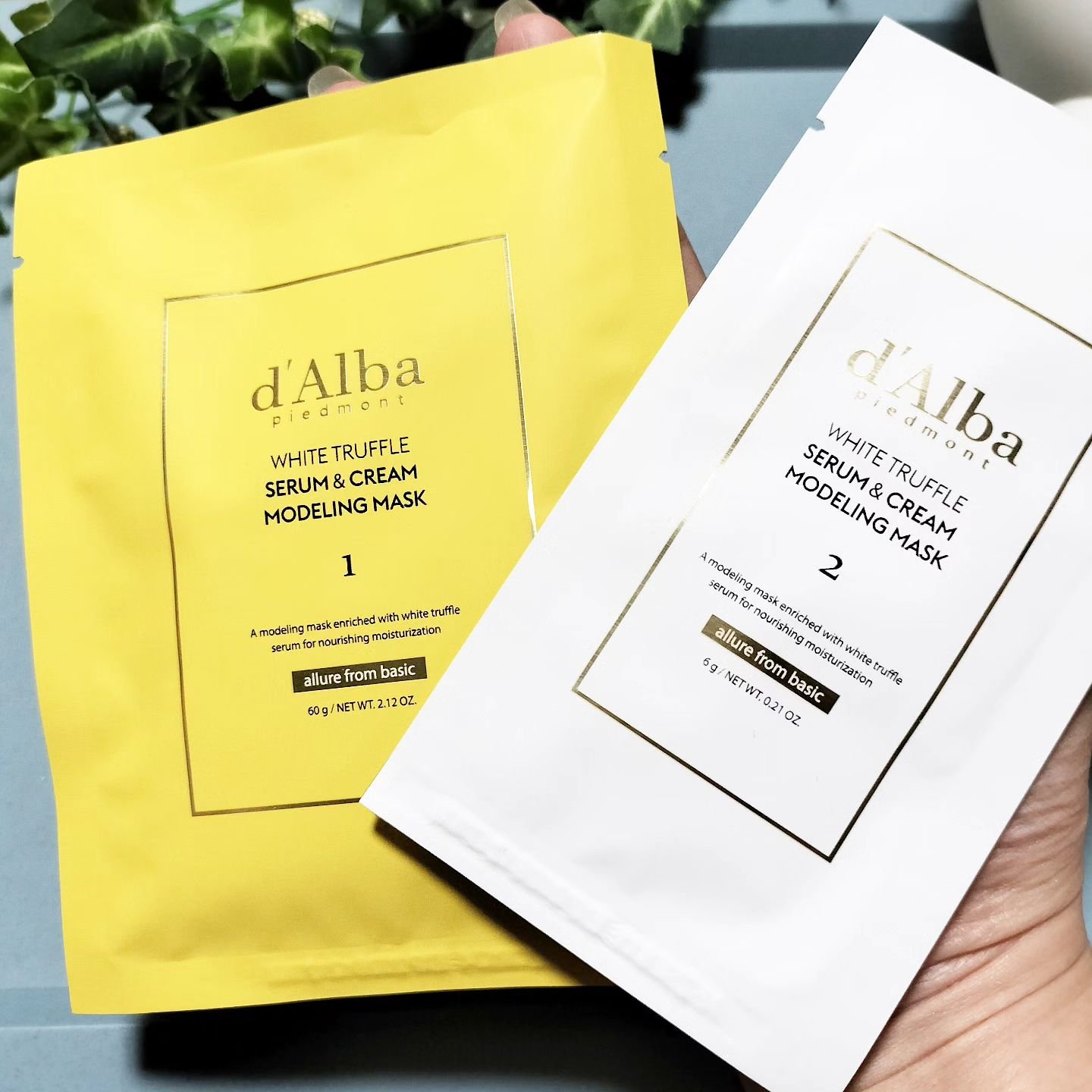 WHITE TRUFFLE SERUM & CREAM MODELING MASK/ダルバ/その他スキンケアを使ったクチコミ（2枚目）