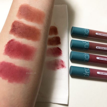 ゼロベルベットティント/rom&nd/リップティントを使ったクチコミ(4枚目)