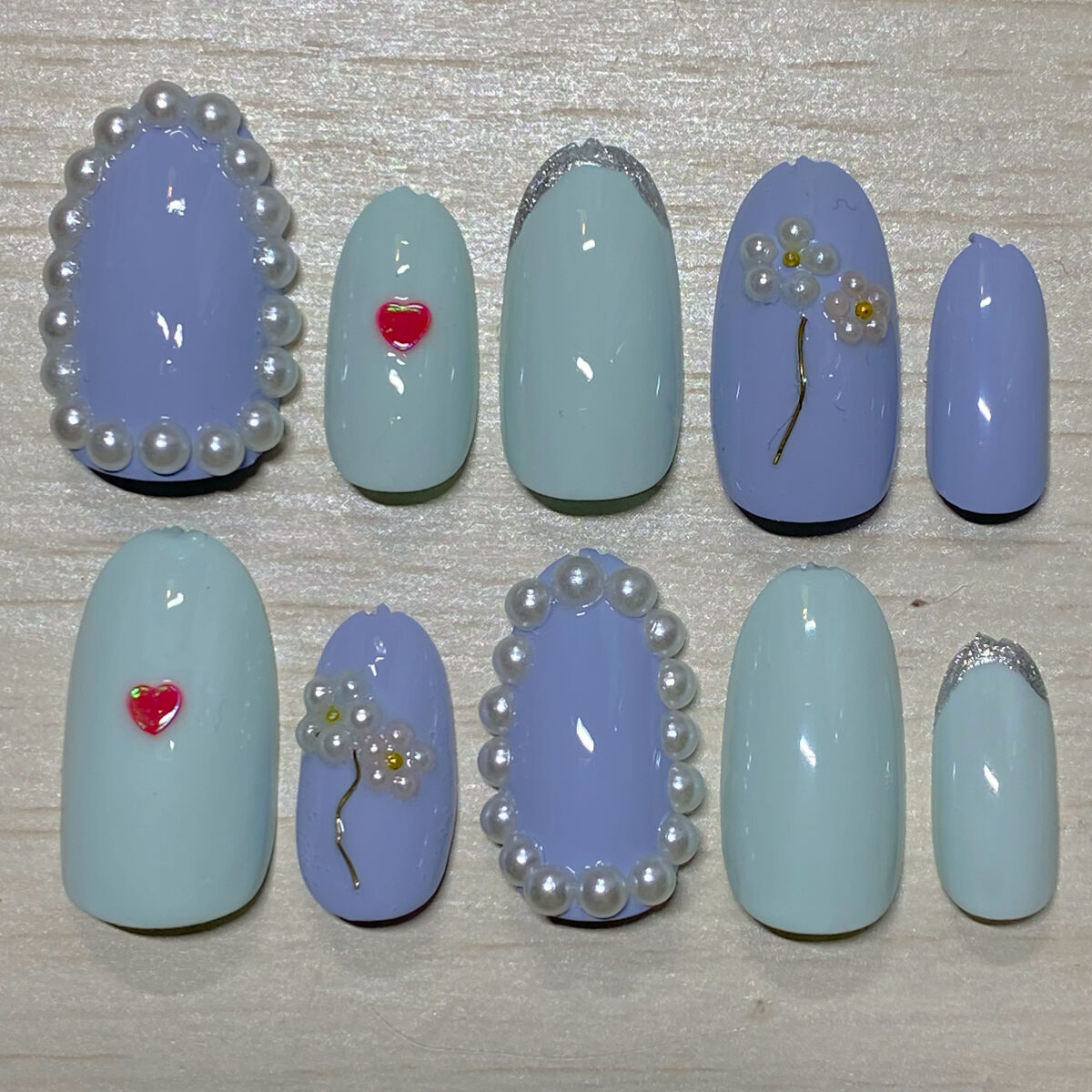 デコレーションネイルパーツ/DAISO/ネイルチップ・パーツを使ったクチコミ（2枚目）