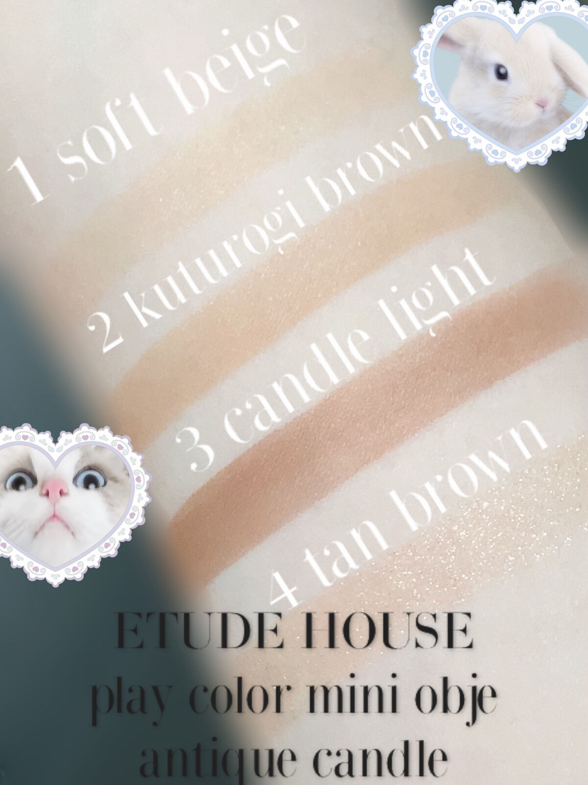 プレイカラーアイズ ミニオブジェ/ETUDE/アイシャドウパレットを使ったクチコミ（3枚目）