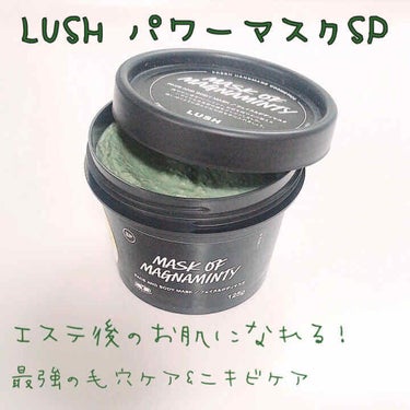 エステ後のお肌になれる！
毛穴ケアとニキビケア*⑅୨୧*
LUSHのパワーマスクSP🌱💕

❁ LUSH (ラッシュ)
　パワーマスクSP
　125g：¥1350
　315g：¥2600

ラッシュのス