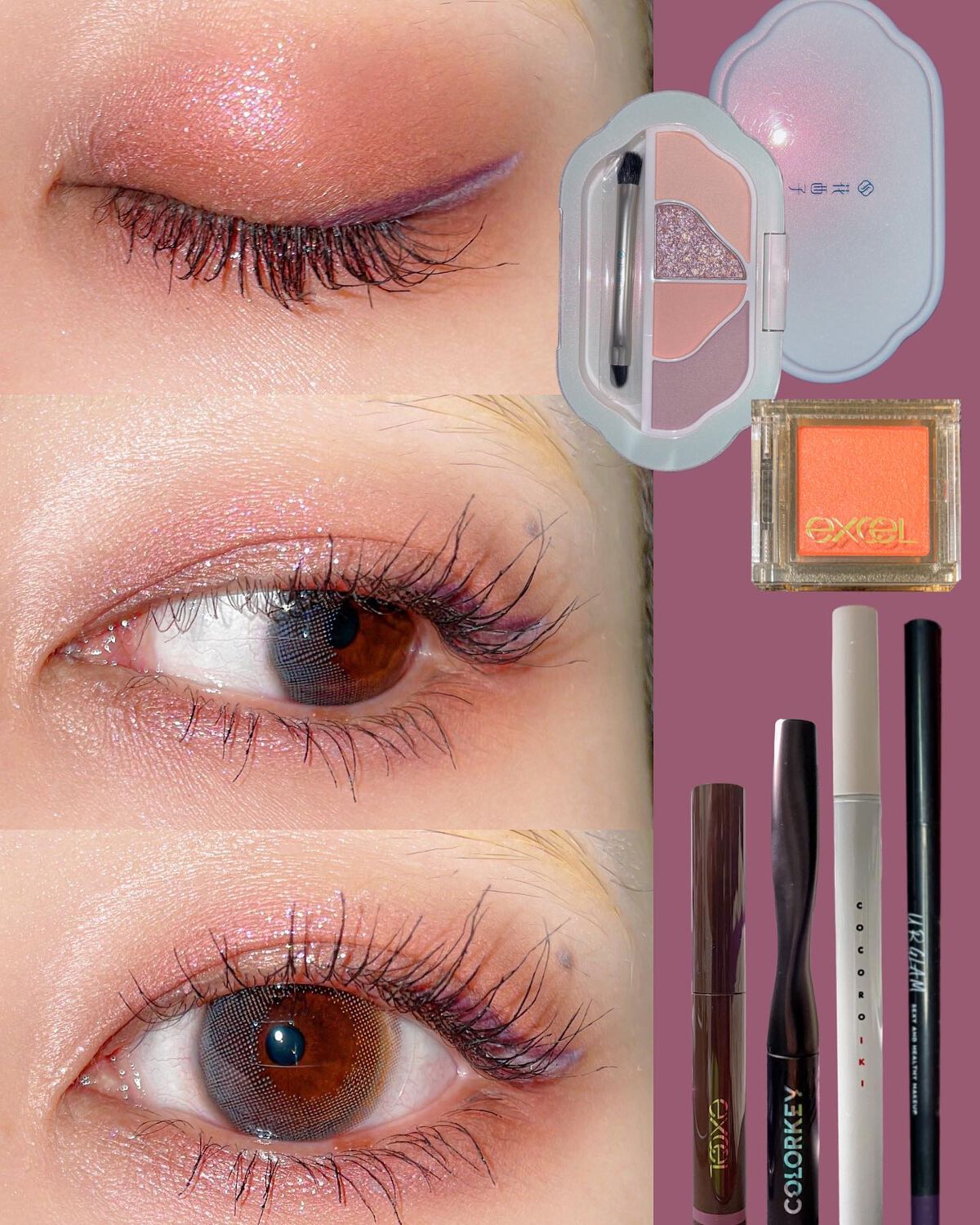 花色傾眸アイシャドウパレット（真珠限定）/花西子/アイシャドウパレットを使ったクチコミ（2枚目）