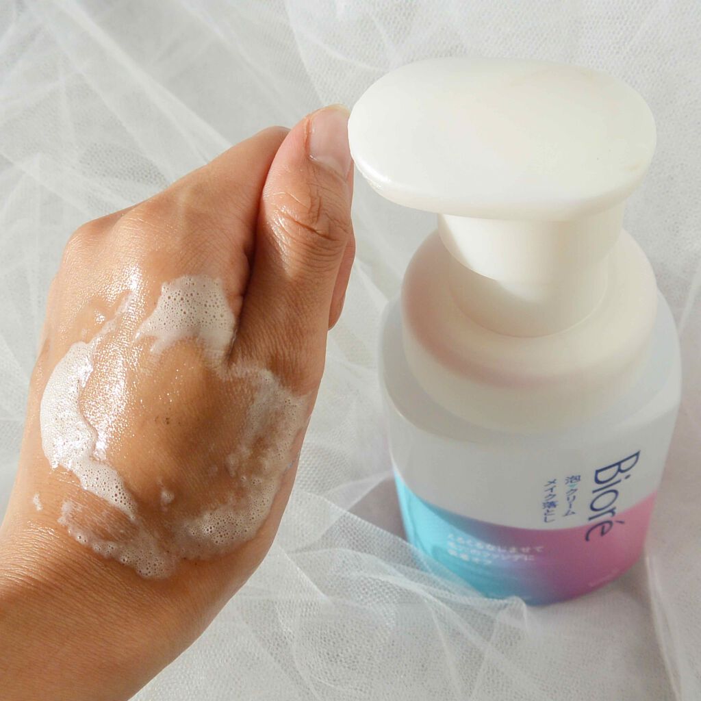 泡クリームメイク落とし/ビオレ/クレンジングクリームを使ったクチコミ(4枚目)