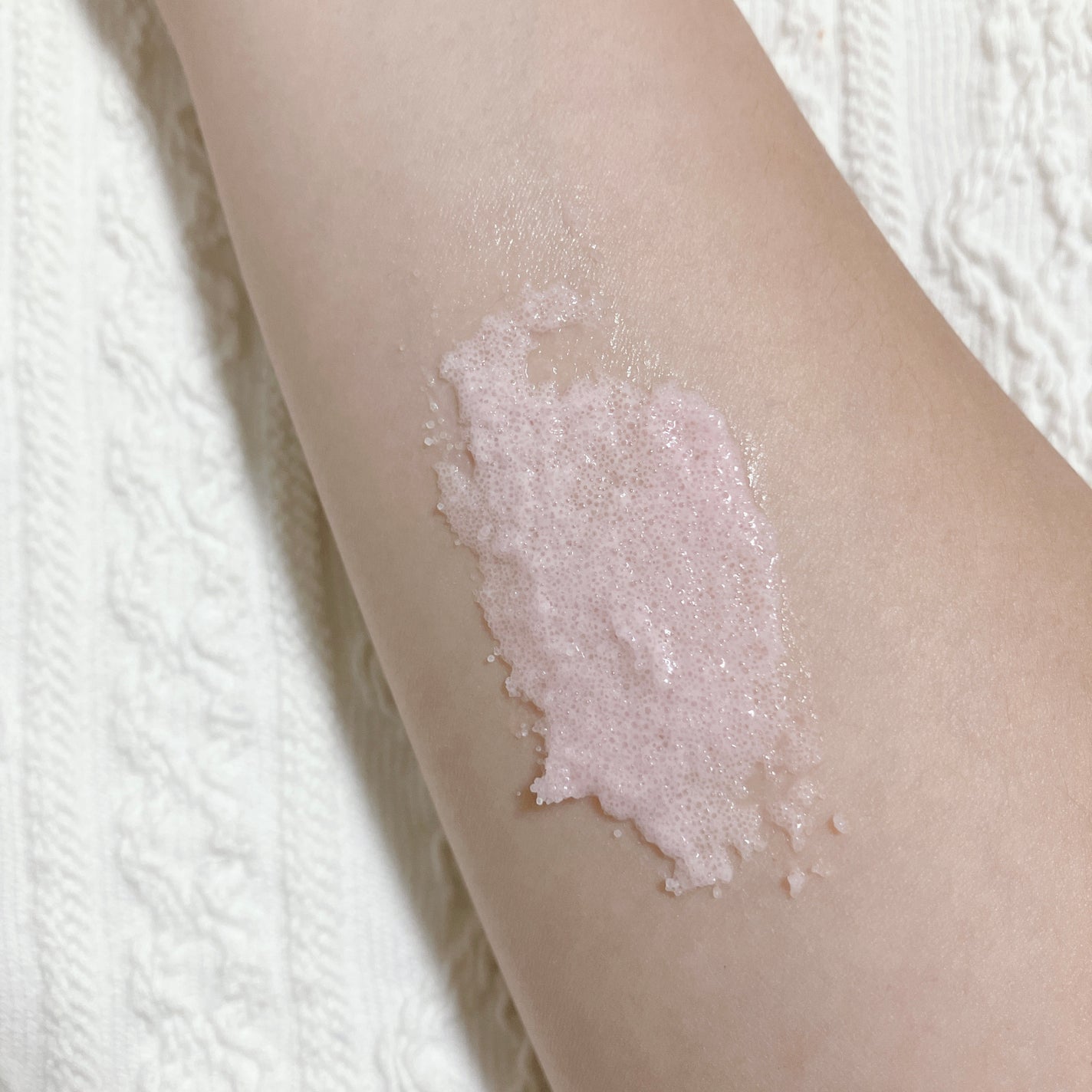 Q+Me スウィート ボム タラソ スクラブ/AGARISM/バスト・ヒップケアを使ったクチコミ(4枚目)