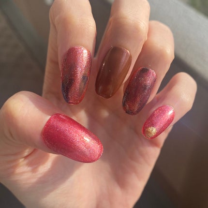 RMK ネイルラッカー EX-05 レトロ ローズウッド/RMK/マニキュアを使ったクチコミ(2枚目)