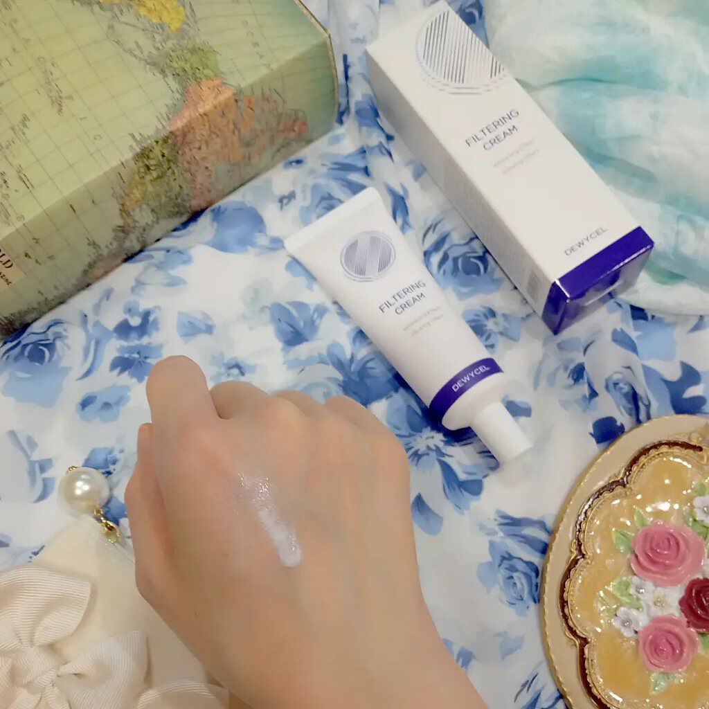 フィルタリングクリーム/DEWYCEL/日焼け止めクリームを使ったクチコミ（3枚目）