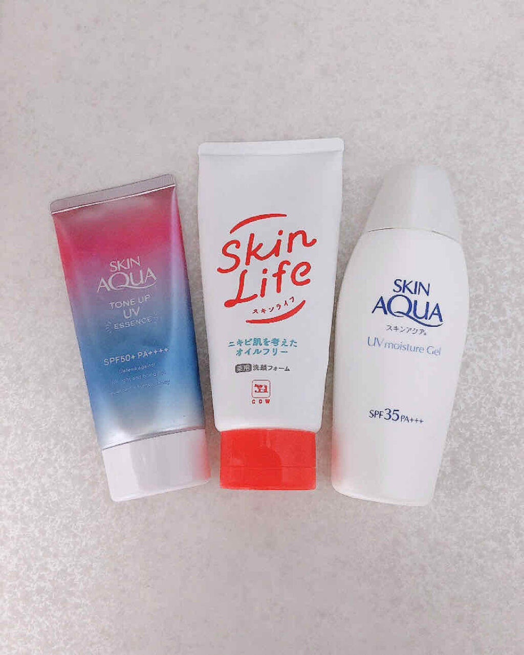 モイスチャージェル/スキンアクア/日焼け止めジェルを使ったクチコミ（2枚目）