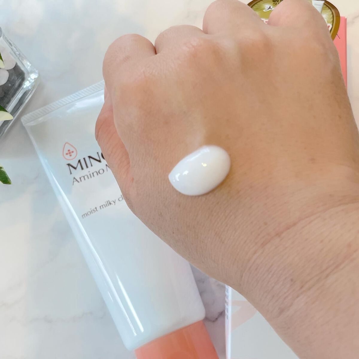 ミノン アミノモイスト モイストミルキィ クレンジング/ミノン/ミルククレンジングを使ったクチコミ（2枚目）