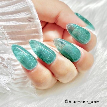⋆͛🦖⋆͛aomi on LIPS 「オリジナルフラッシュブルーグリーン☺️💚💙作ったカラーにぎっし..」(9枚目)