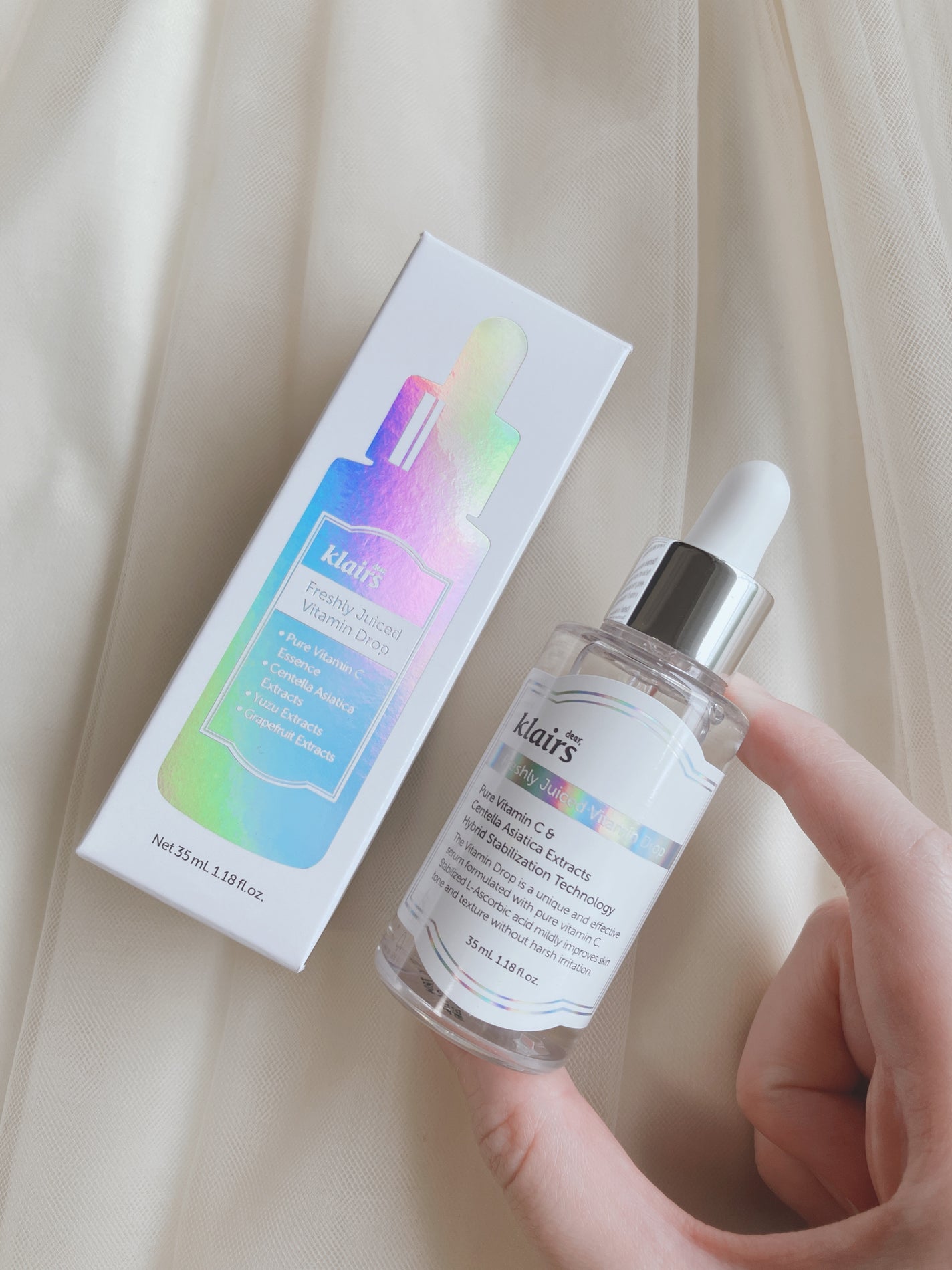 フレッシュリージュースドビタミンドロップ(35ml)/Klairs/美容液を使ったクチコミ(2枚目)