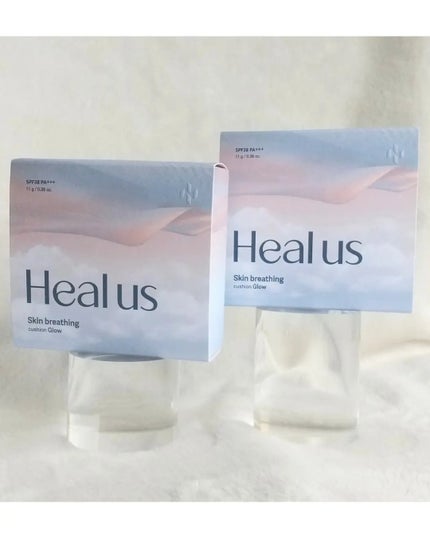 ブリージンググロークッション/Healus/クッションファンデーションを使ったクチコミ(7枚目)