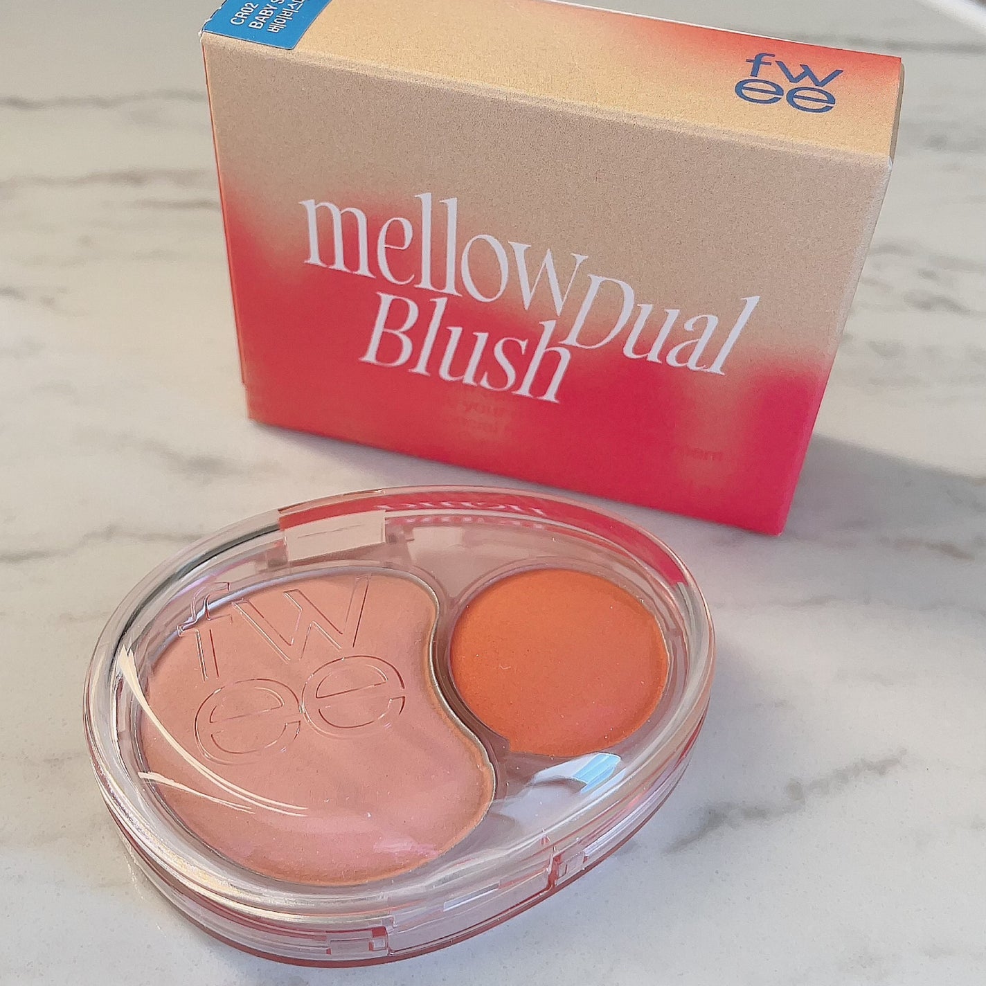 デュアルチークメロウ/fwee/ジェル・クリームチークを使ったクチコミ(5枚目)