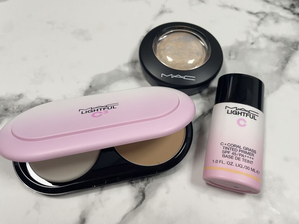 ライトフル C３ ナチュラル シルク パウダーファンデーション/M・A・C/パウダーファンデーションを使ったクチコミ（1枚目）