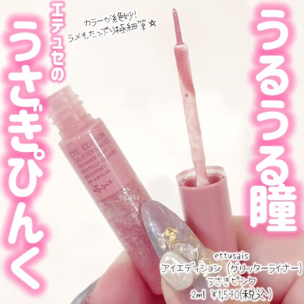 エテュセ アイエディション(グリッターライナー)/ettusais/リキッドアイライナーを使ったクチコミ(1枚目)
