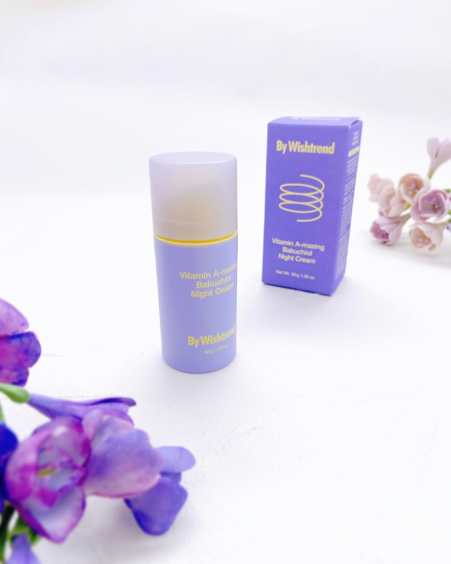 𓂃◌𓈒𓐍 
　
レチノール大好きなのですが
今回はレチナールのアイテムを使用しました ˎˊ˗
　
━━━━━━━━━━━━━━━ 
　　バイウィッシュトレンド　
　　　ビタミンA-mazing 
　　バクチオールナイトクリーム　
　　