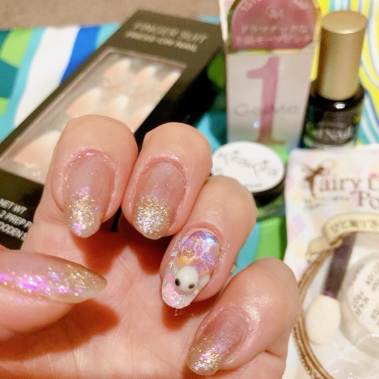 ジェルネイル  GM67 モーブピンク/ジェルミーワン/ジェルネイルを使ったクチコミ（1枚目）