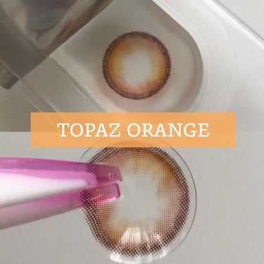 Juicy Gemme Topaz Orange/otr/カラーコンタクトレンズを使ったクチコミ（3枚目）