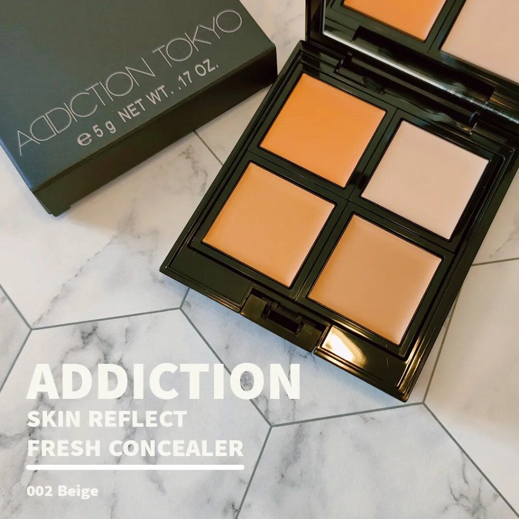 スキンリフレクト　フレッシュ コンシーラー 002 Beige/ADDICTION/パレットコンシーラーを使ったクチコミ（1枚目）