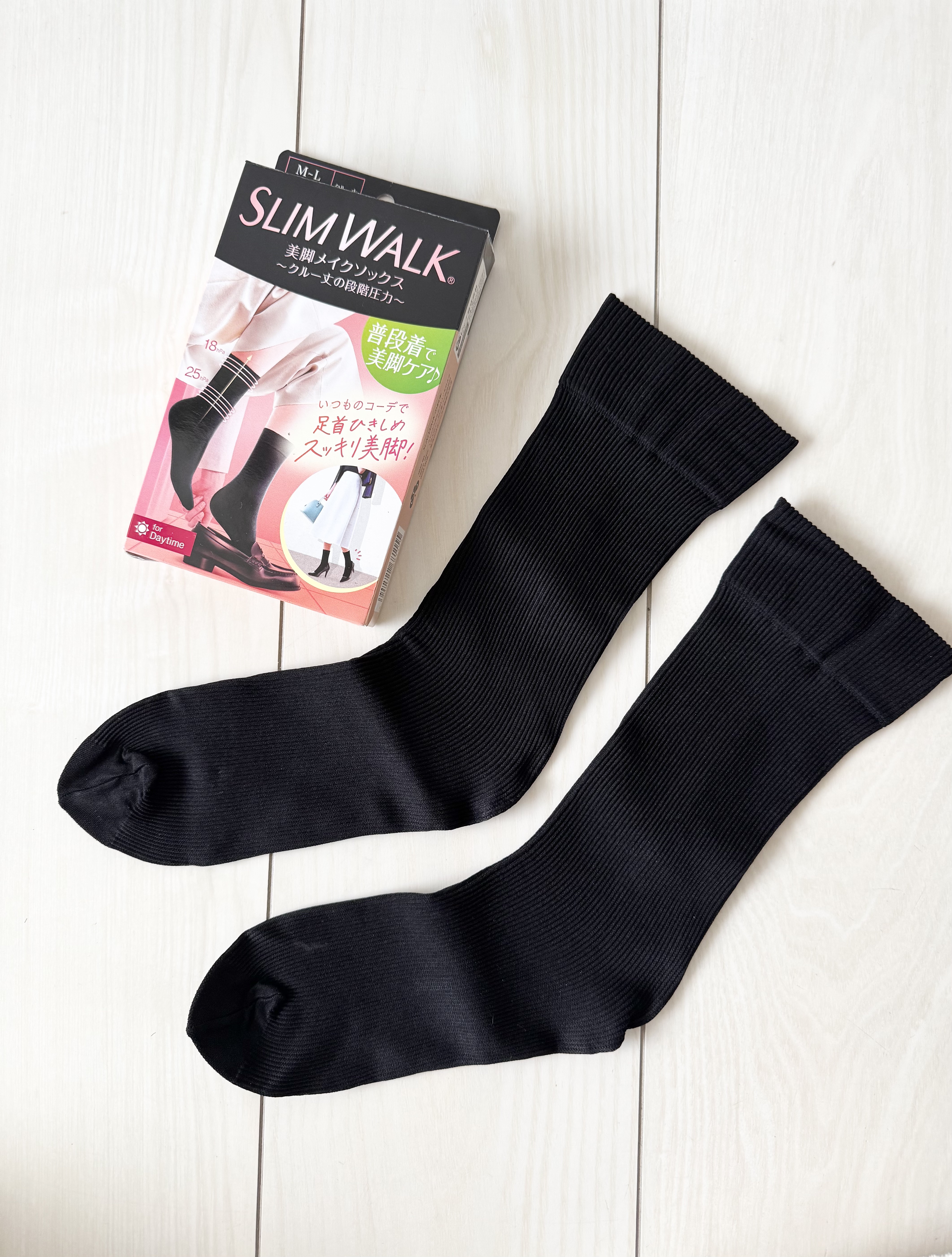 美脚メイクソックス/SLIMWALK/着圧ソックス・レギンスを使ったクチコミ（1枚目）