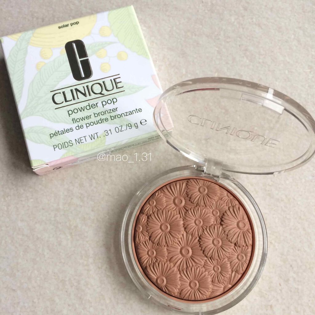 パウダー ポップ フラワー ブロンザー/CLINIQUE/ブロンザーを使ったクチコミ（1枚目）