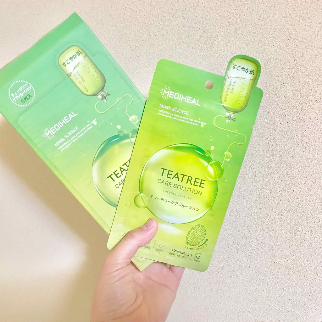 ティーツリーケアソリューション アンプルマスクJEX/MEDIHEAL/シートマスク・パックを使ったクチコミ（1枚目）