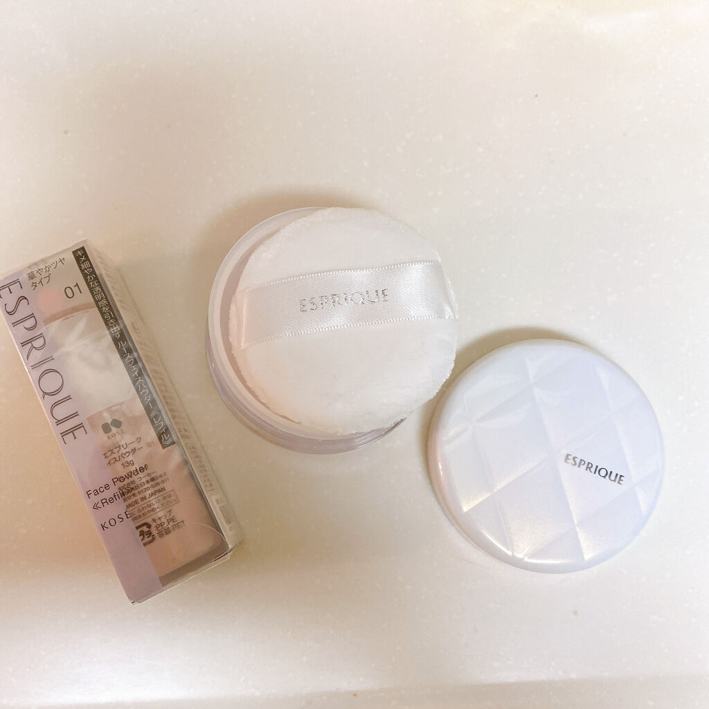 フェイスパウダー 01 華やかツヤタイプ/ESPRIQUE/ルースパウダーを使ったクチコミ（2枚目）