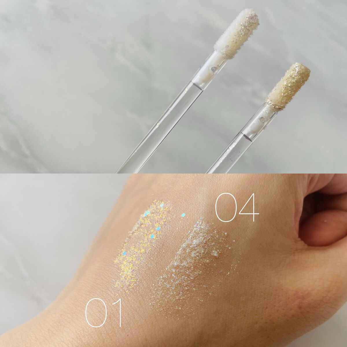 ライトキャッチャーリキッドグリッター/Flynn/グリッターを使ったクチコミ（2枚目）