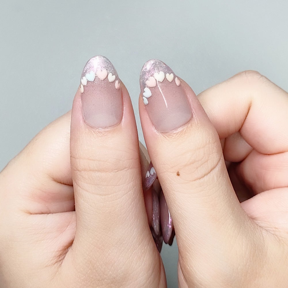 セミキュアジェルネイル(ハンド)/ohora/ネイルシールを使ったクチコミ(4枚目)