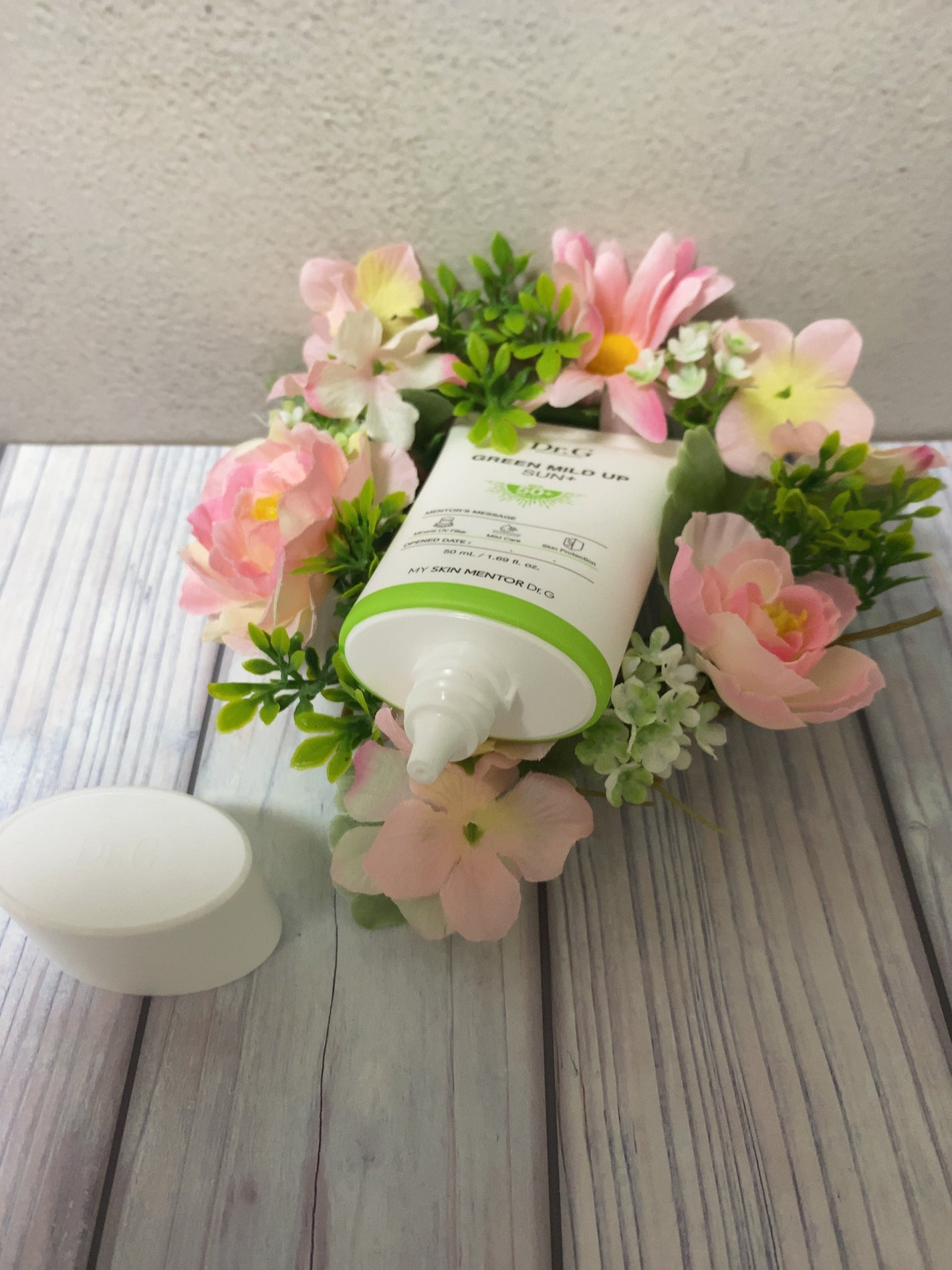 グリーンマイルドアップサンプラス/Dr.G/日焼け止めクリームを使ったクチコミ(3枚目)