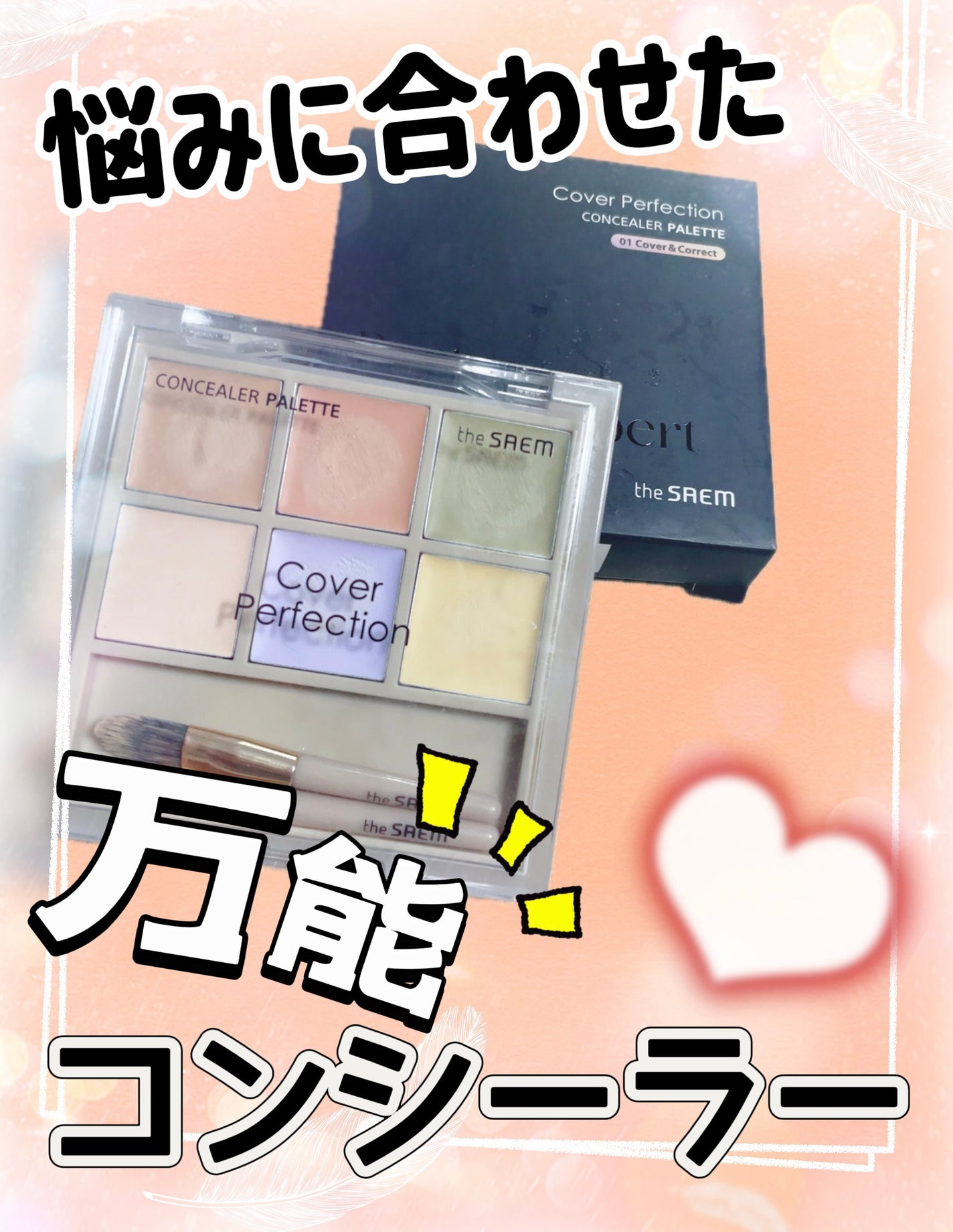 カバーパーフェクションコンシーラーパレット/the SAEM/パレットコンシーラーを使ったクチコミ(1枚目)