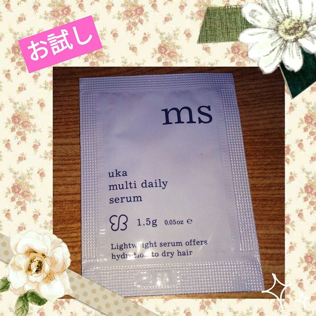 uka マルチデイリーセラム/uka/ヘアミルクを使ったクチコミ(1枚目)