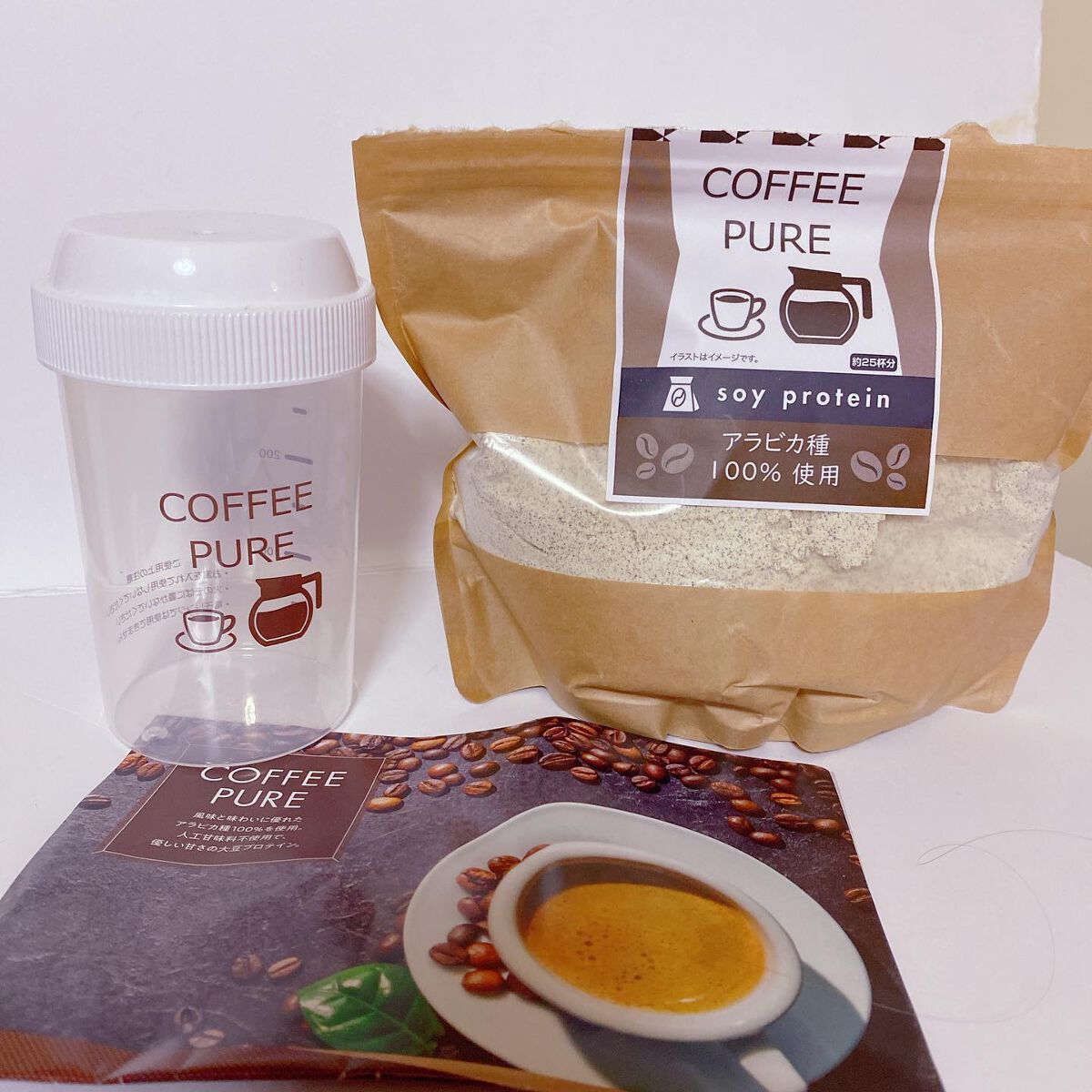 COFFEE PURE(ソイプロテイン)/ピュアパートナー/ソイプロテインを使ったクチコミ(2枚目)
