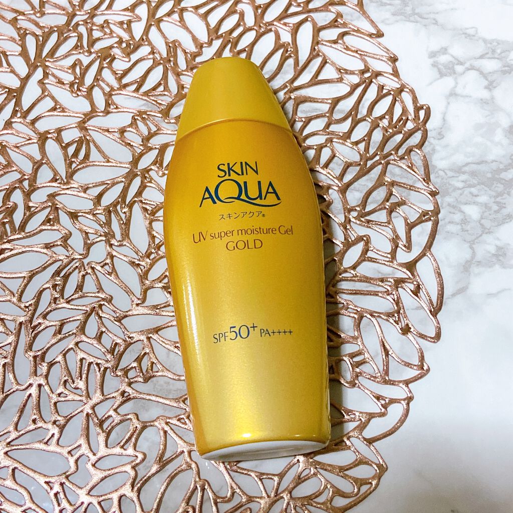 スーパーモイスチャージェルゴールド/スキンアクア/日焼け止めジェルを使ったクチコミ（1枚目）