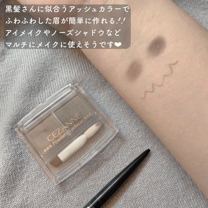 パウダーアイブロウR/CEZANNE/パウダーアイブロウを使ったクチコミ(2枚目)