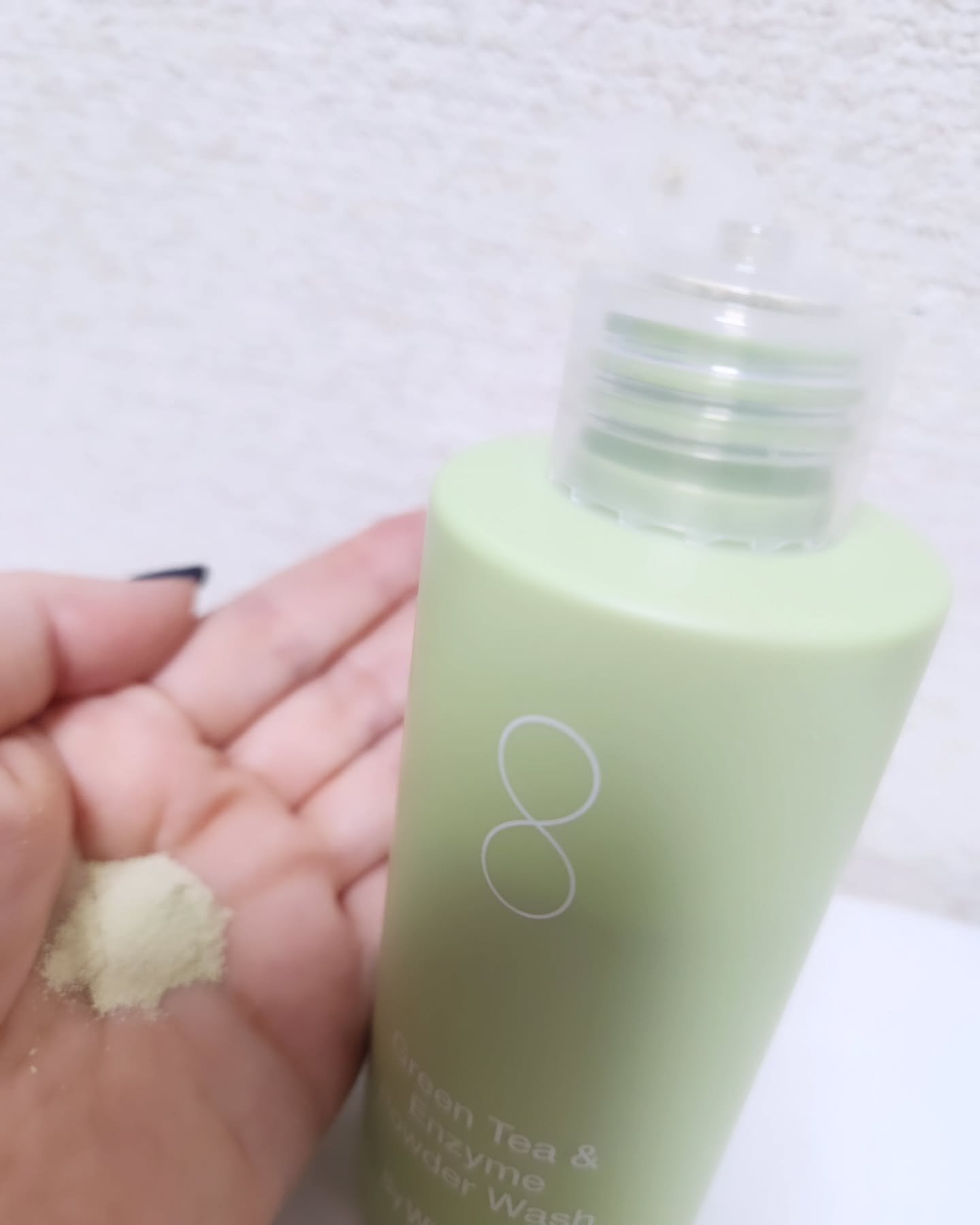 グリーンティー&エンザイムパウダーウォッシュ/By Wishtrend/洗顔パウダーを使ったクチコミ（3枚目）