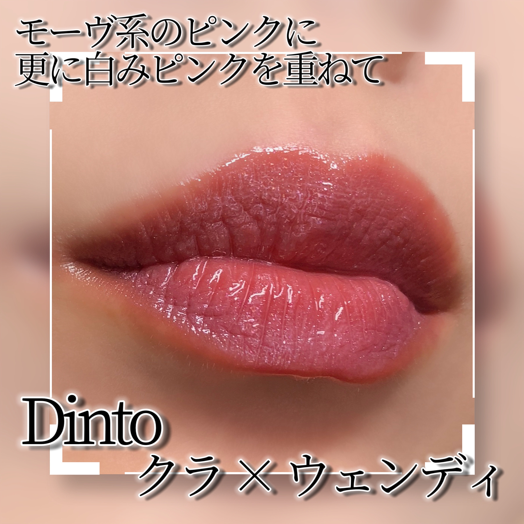 ブラーグロイリップティント 282 クラ/Dinto/リップティントを使ったクチコミ（2枚目）