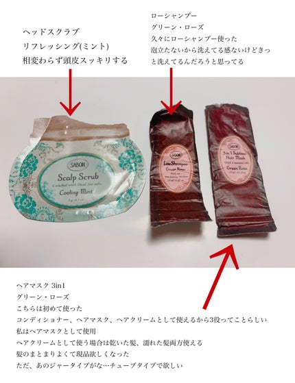 ヘッドスクラブ リフレッシング(ミント)/SABON/ヘッドスクラブを使ったクチコミ(2枚目)